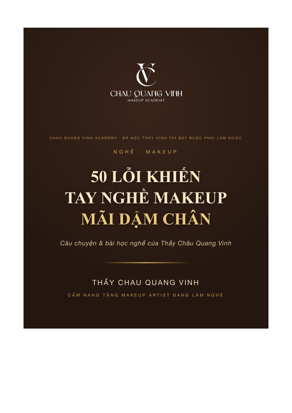 Bìa ebook 50 Lỗi Khiến Tay Nghề Makeup Mãi Dậm Chân